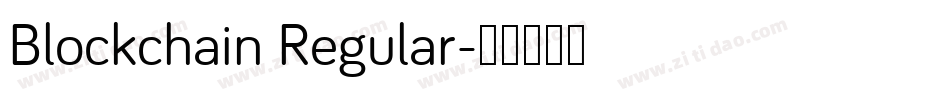 Blockchain Regular字体转换